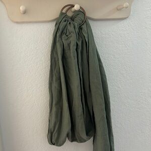 Wildbird Acadian linen Olive Green ring sling